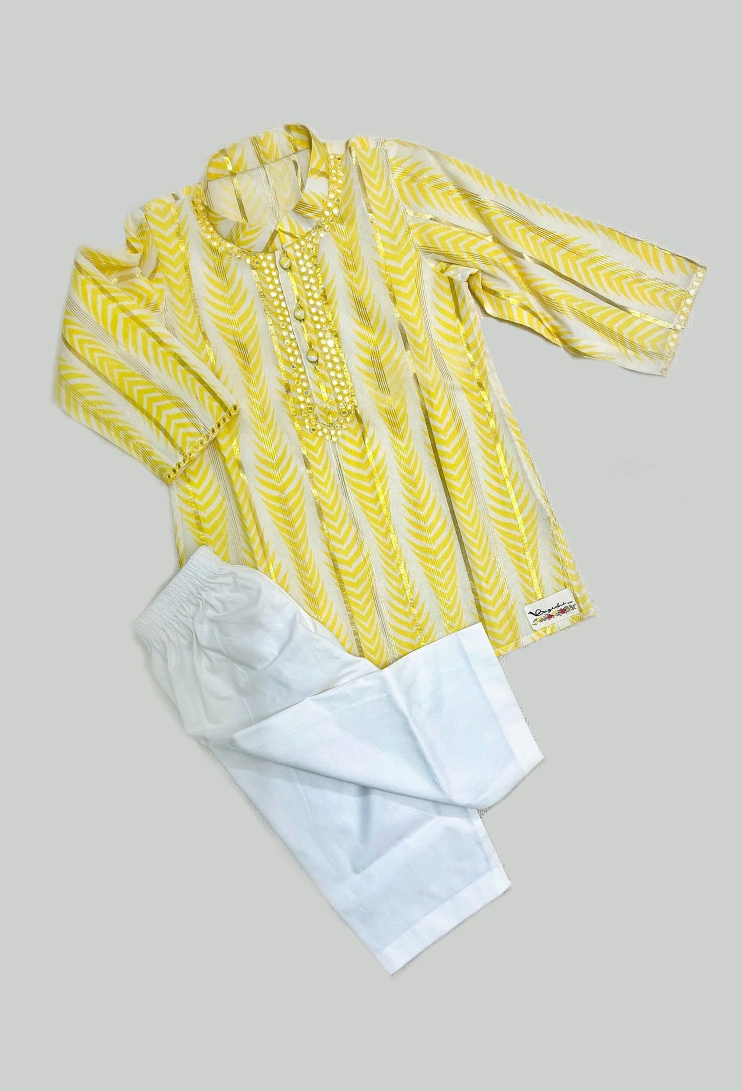 zari mirror print set