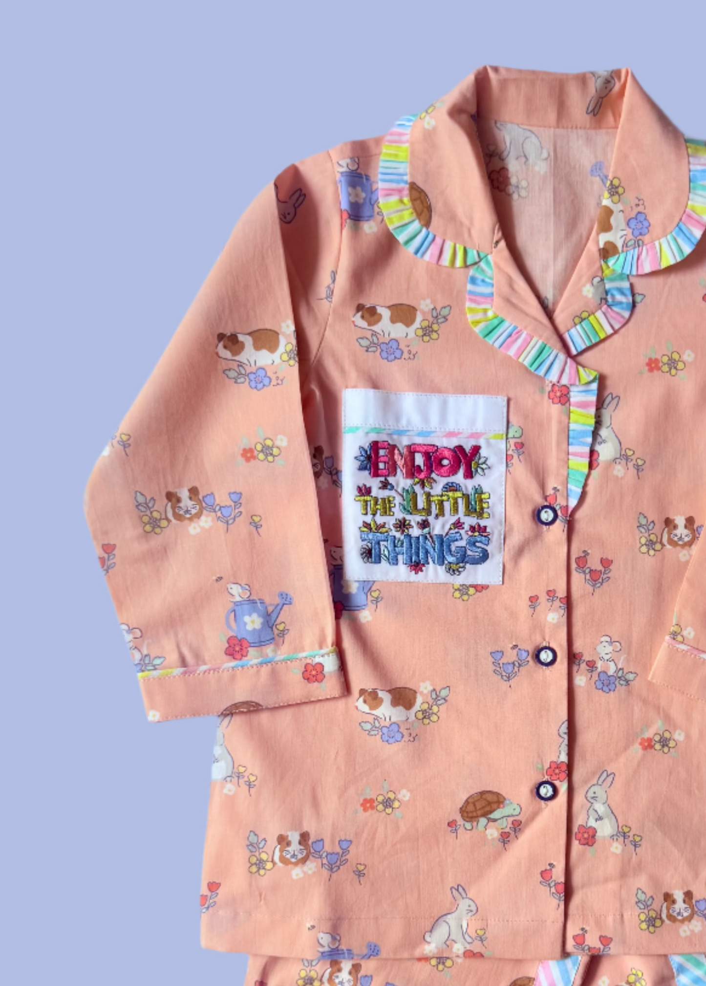 BUNNIES AND PEACHES PJS