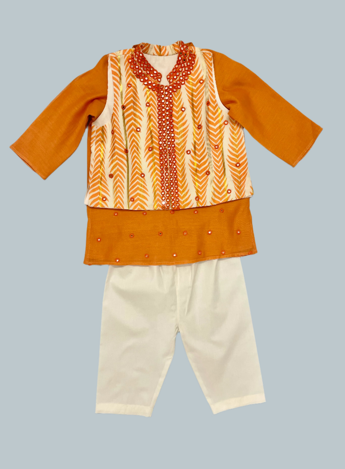Mirror work jacket set