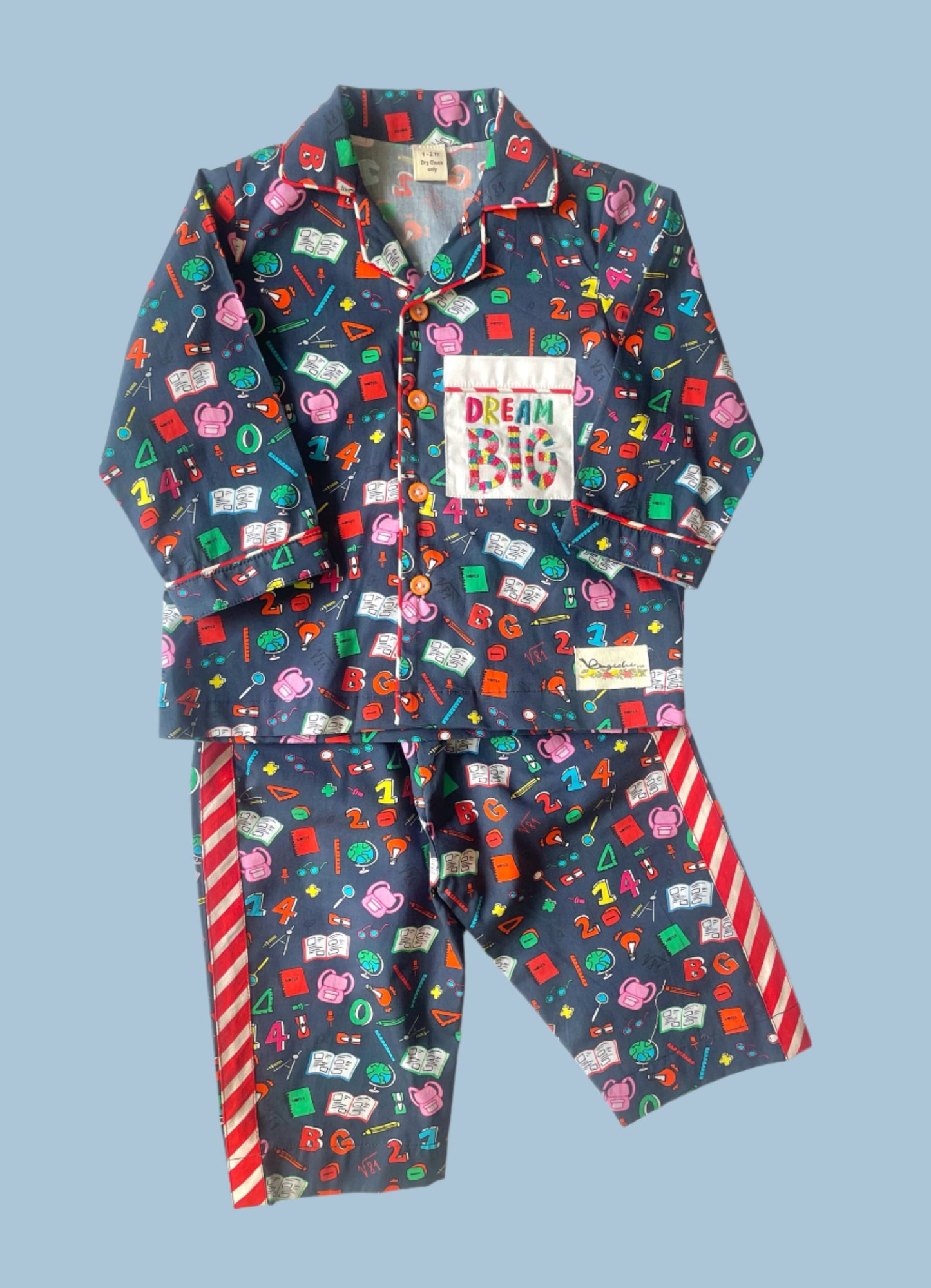 Blue alphabet pjs