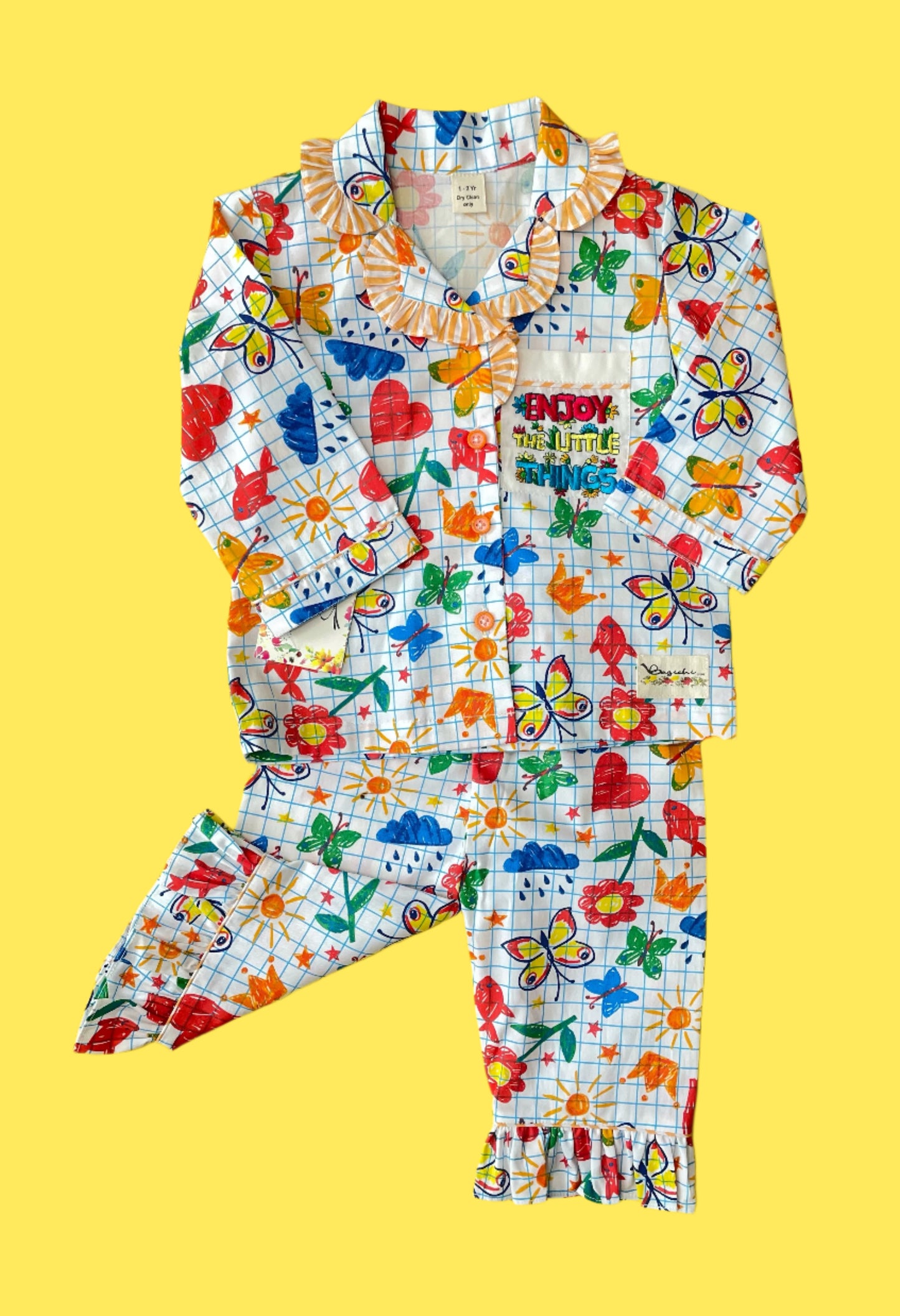 Checked butterfly pjs