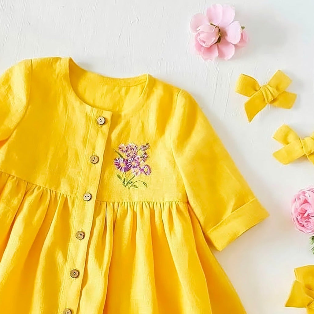 Yellow highlighter dress