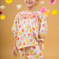 Smocked flower set