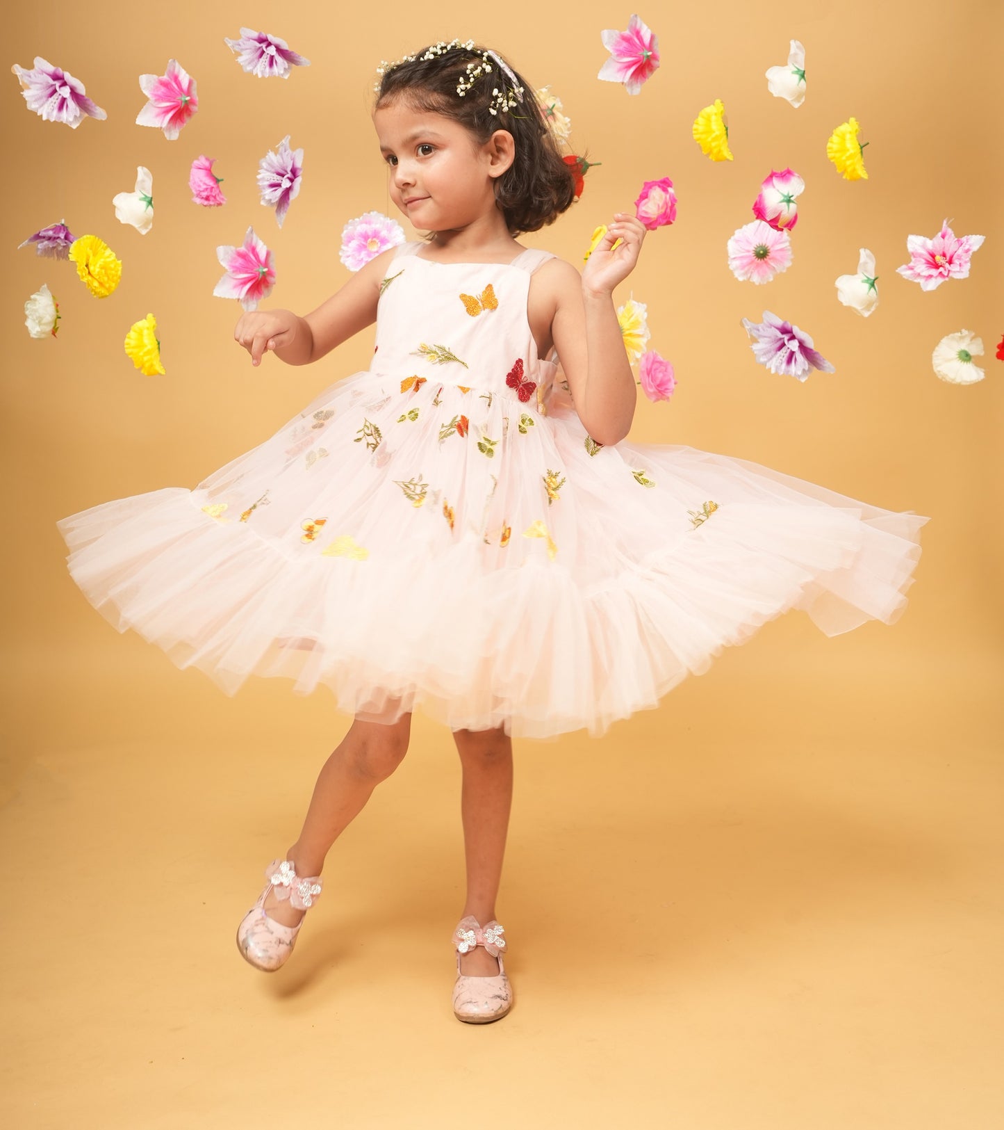 Peach frou frou tutu dress