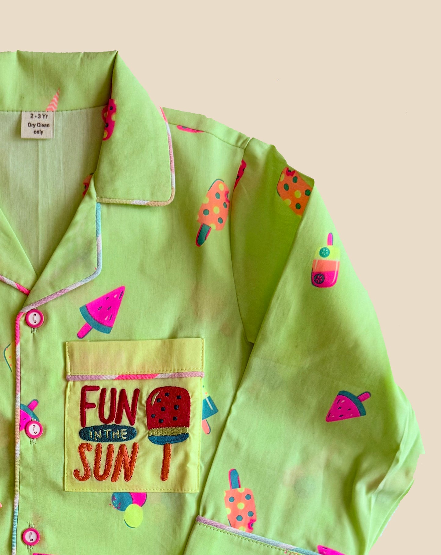 Neon icecream pjs