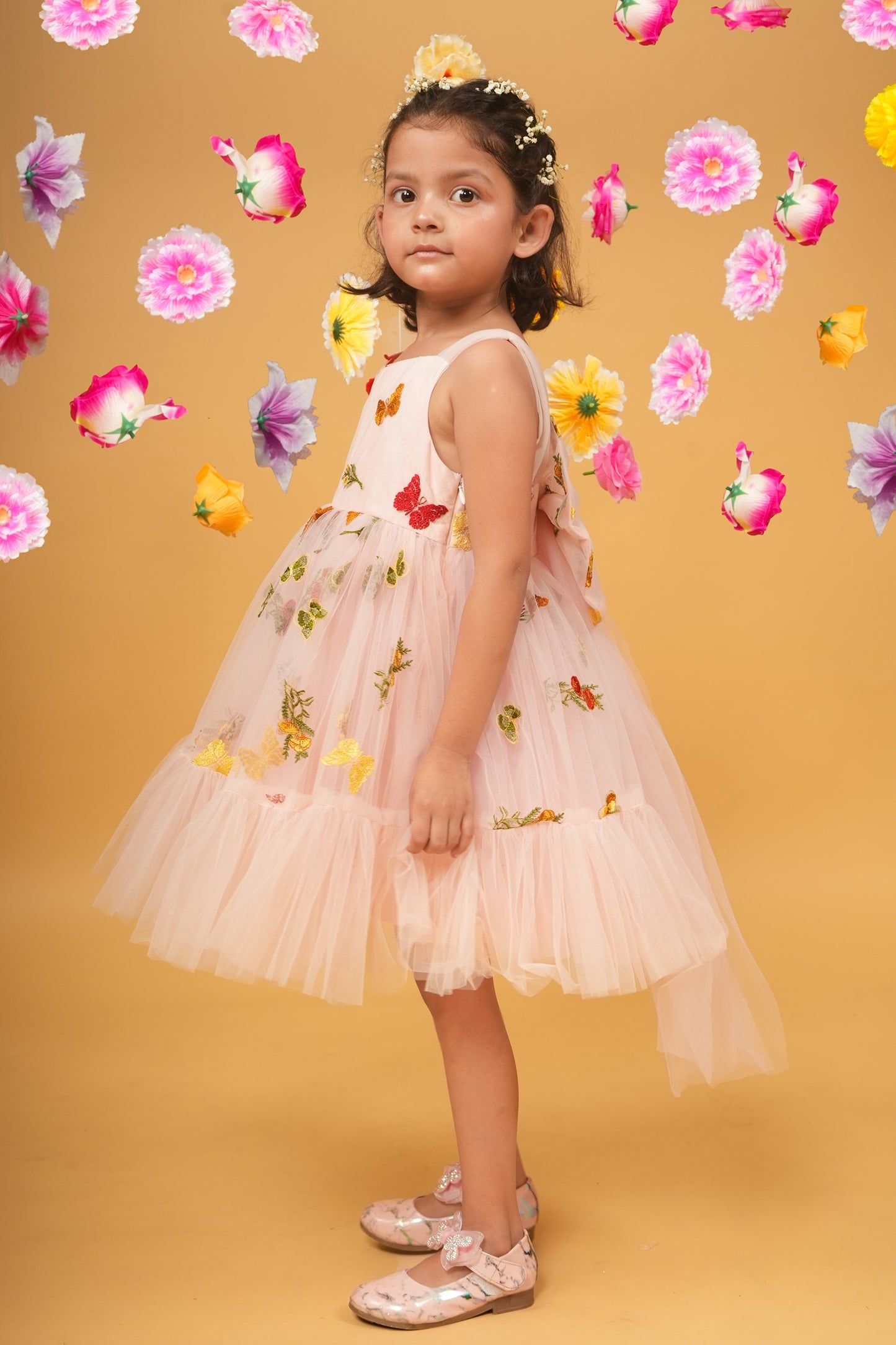 Peach frou frou tutu dress