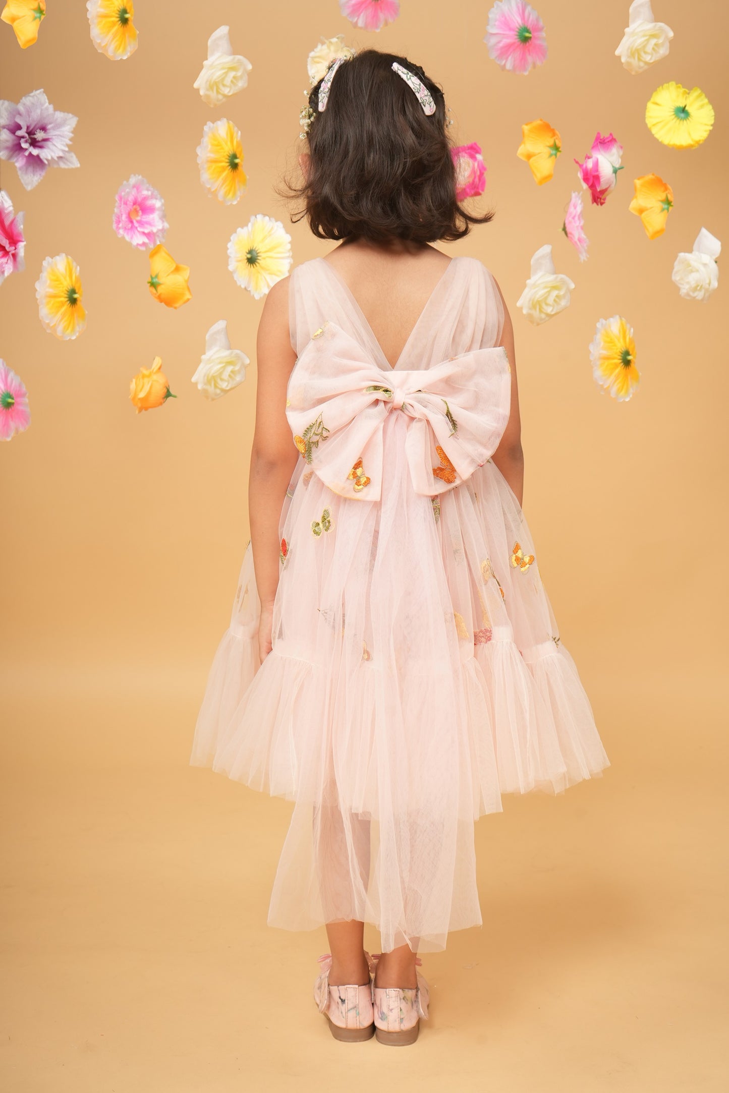 Peach frou frou tutu dress