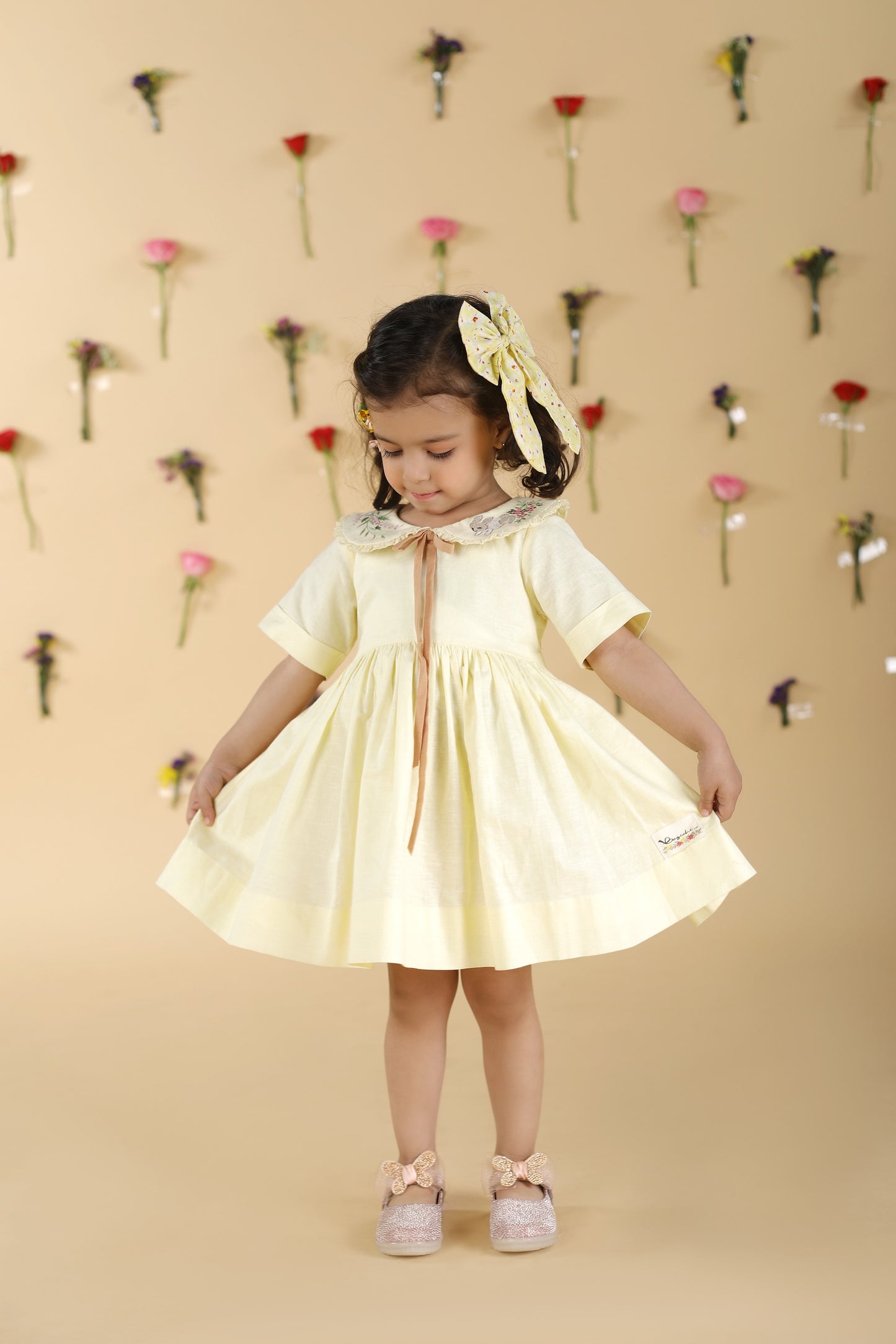 Vintage lemon bunny dress