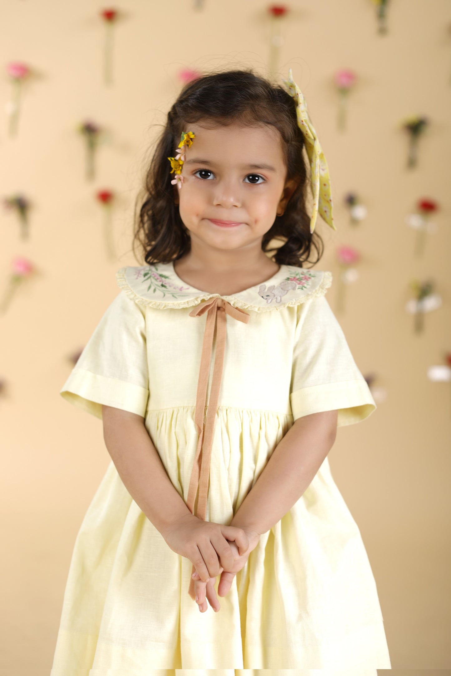 Vintage lemon bunny dress