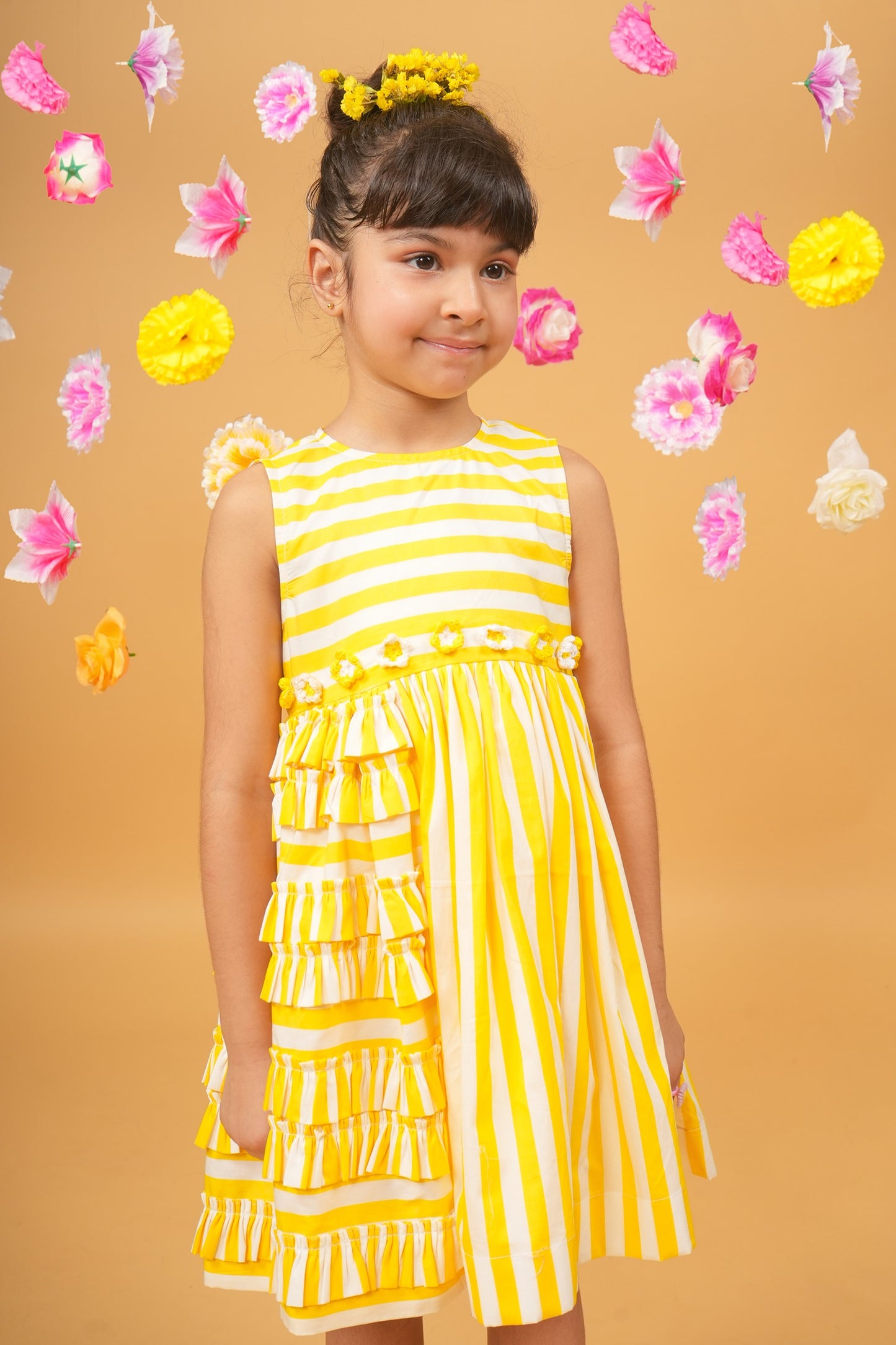 Sunshine ruffled dress