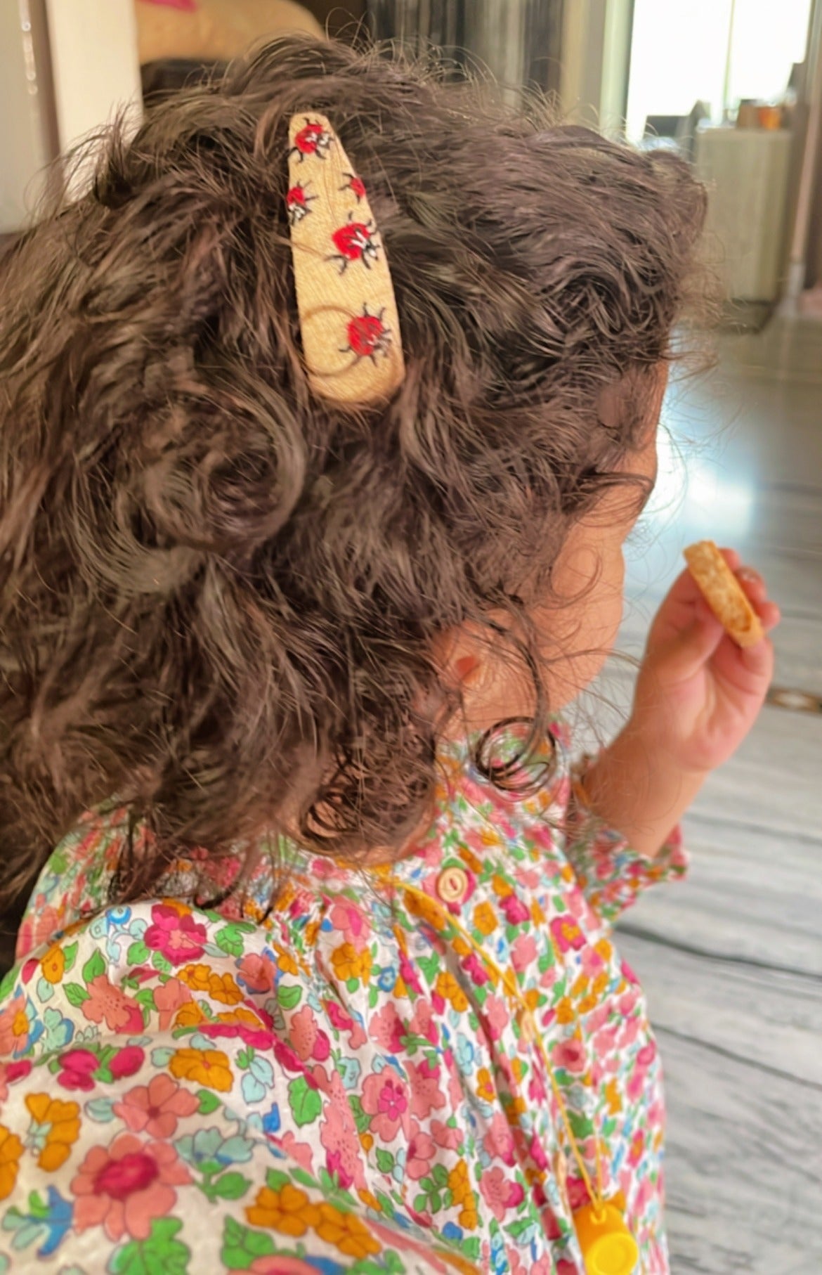 Hand embroidered hair clips for girls