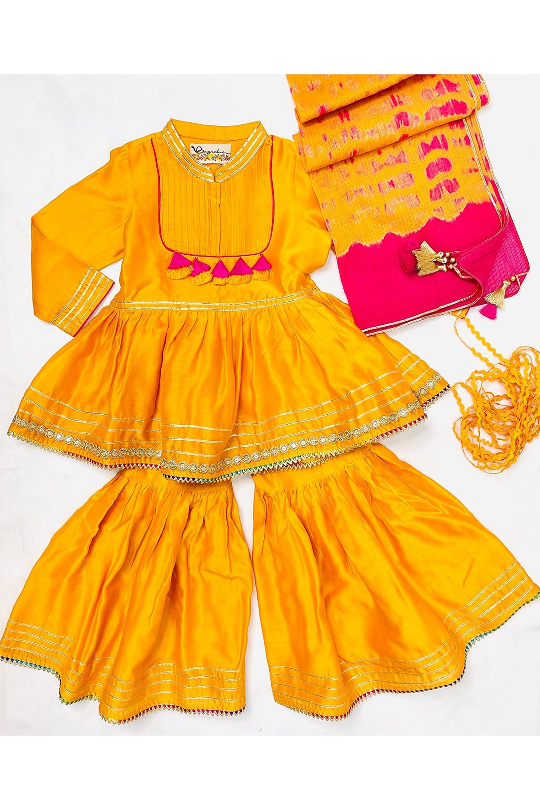 Mango sharara set