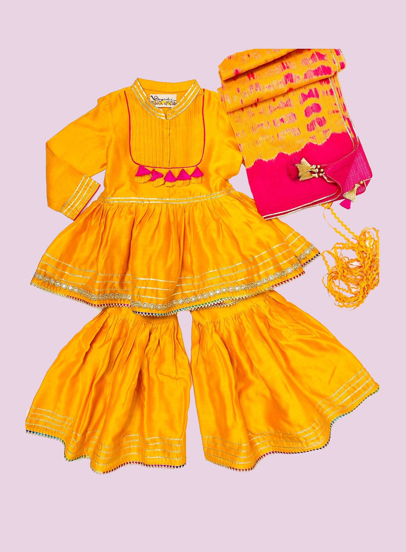 Mango sharara set