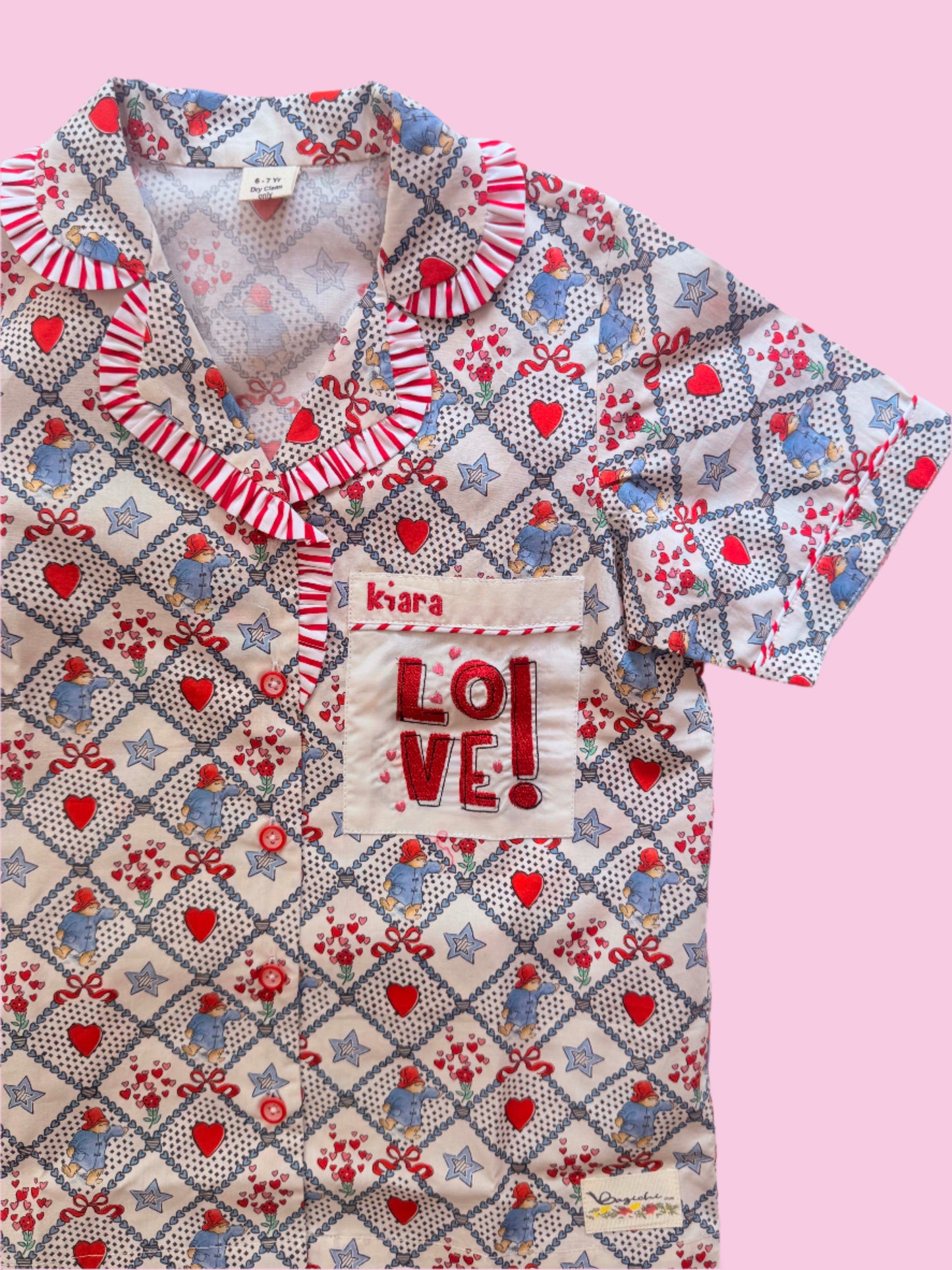 Checked paddington heart Pjs