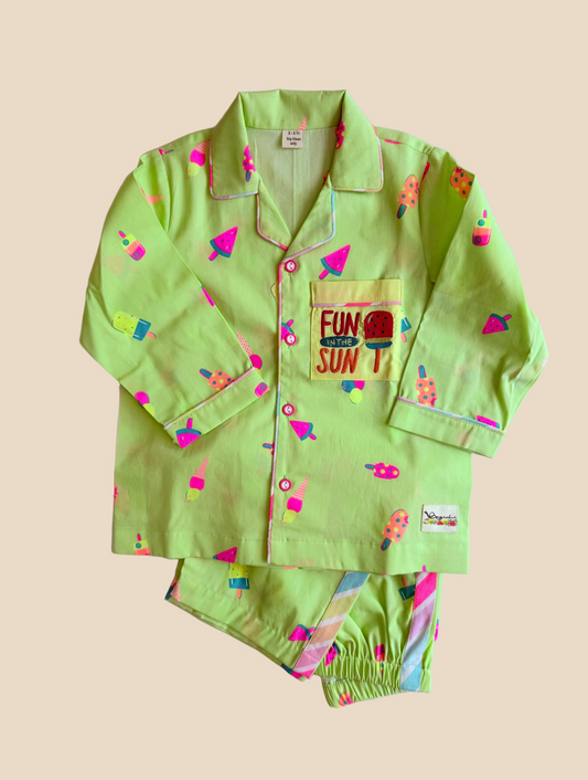 Neon icecream pjs