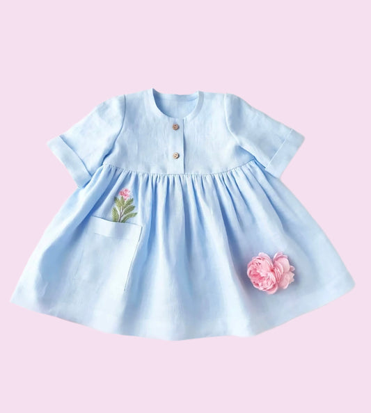 flowers in my pocket dress