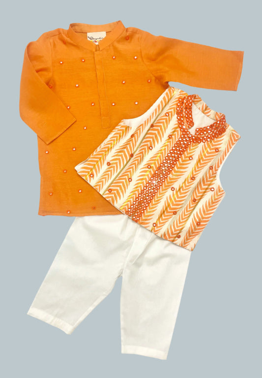Mirror work jacket set