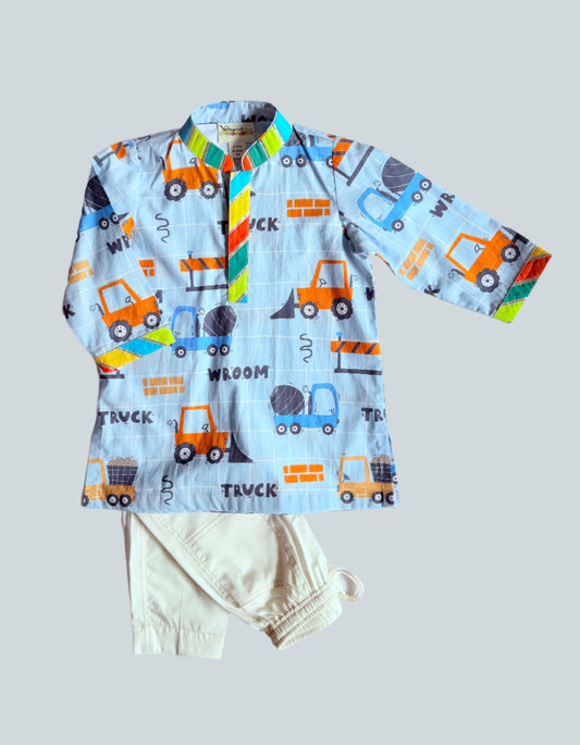 Digger truck Kurta Pajama