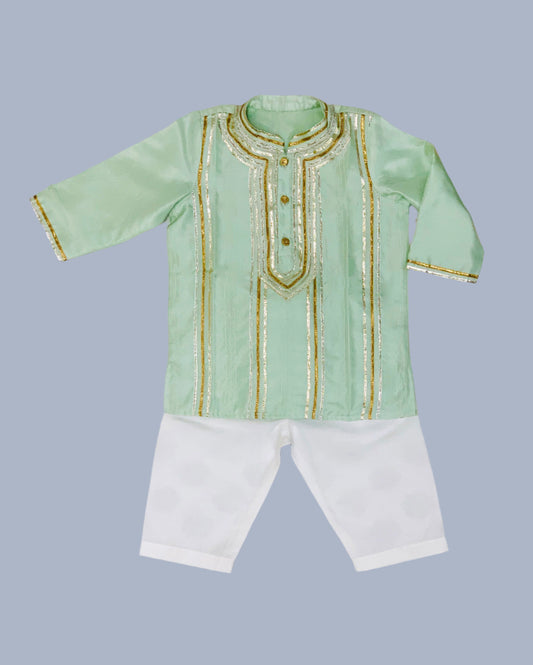 Gota play silk kurta set