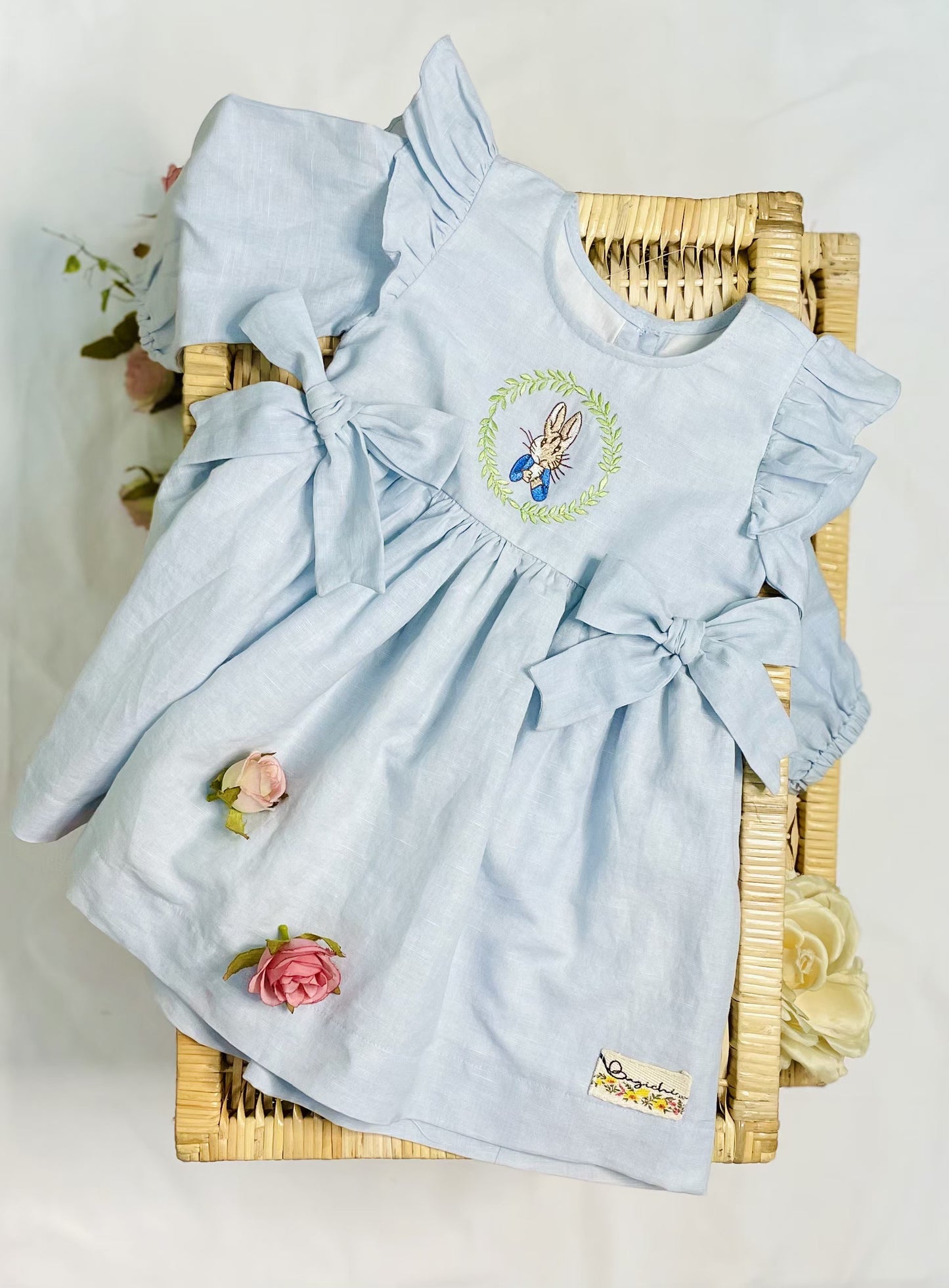 Vintage blue peter rabbit dress