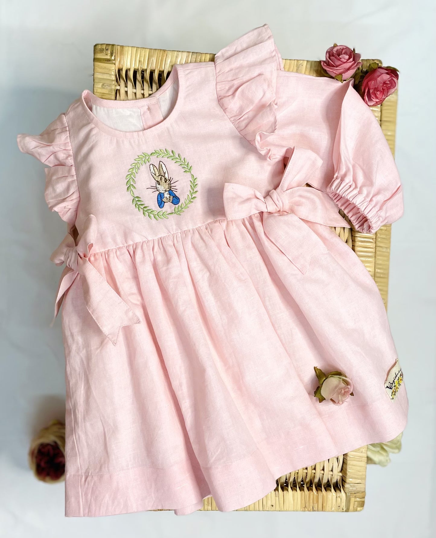 Vintage pink peter rabbit dress