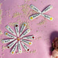 Hand embroidered hair clips for girls