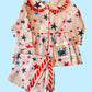 Peach starry pjs