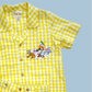 Yellow mickey & frnds gingham set