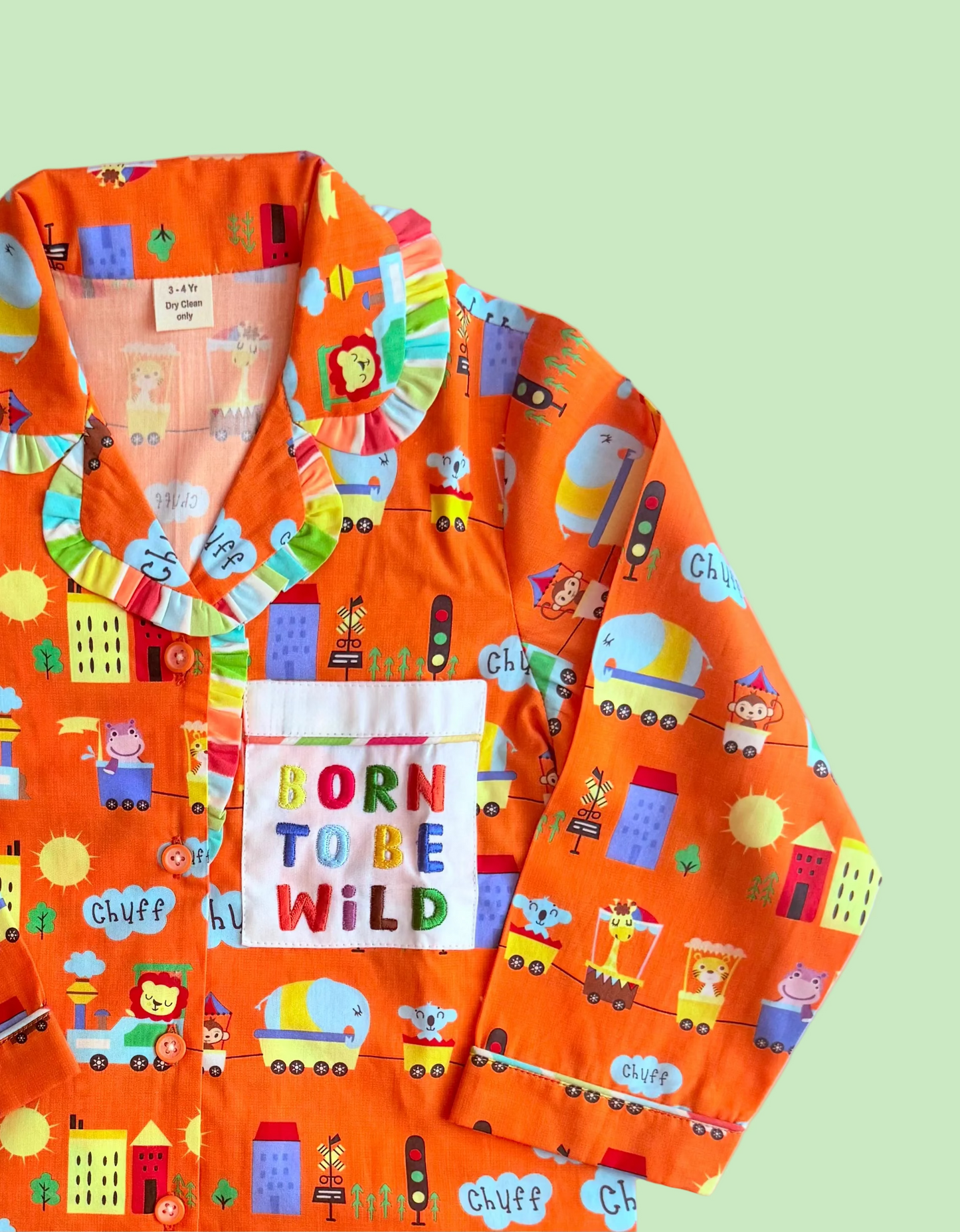 Orange jungle pjs