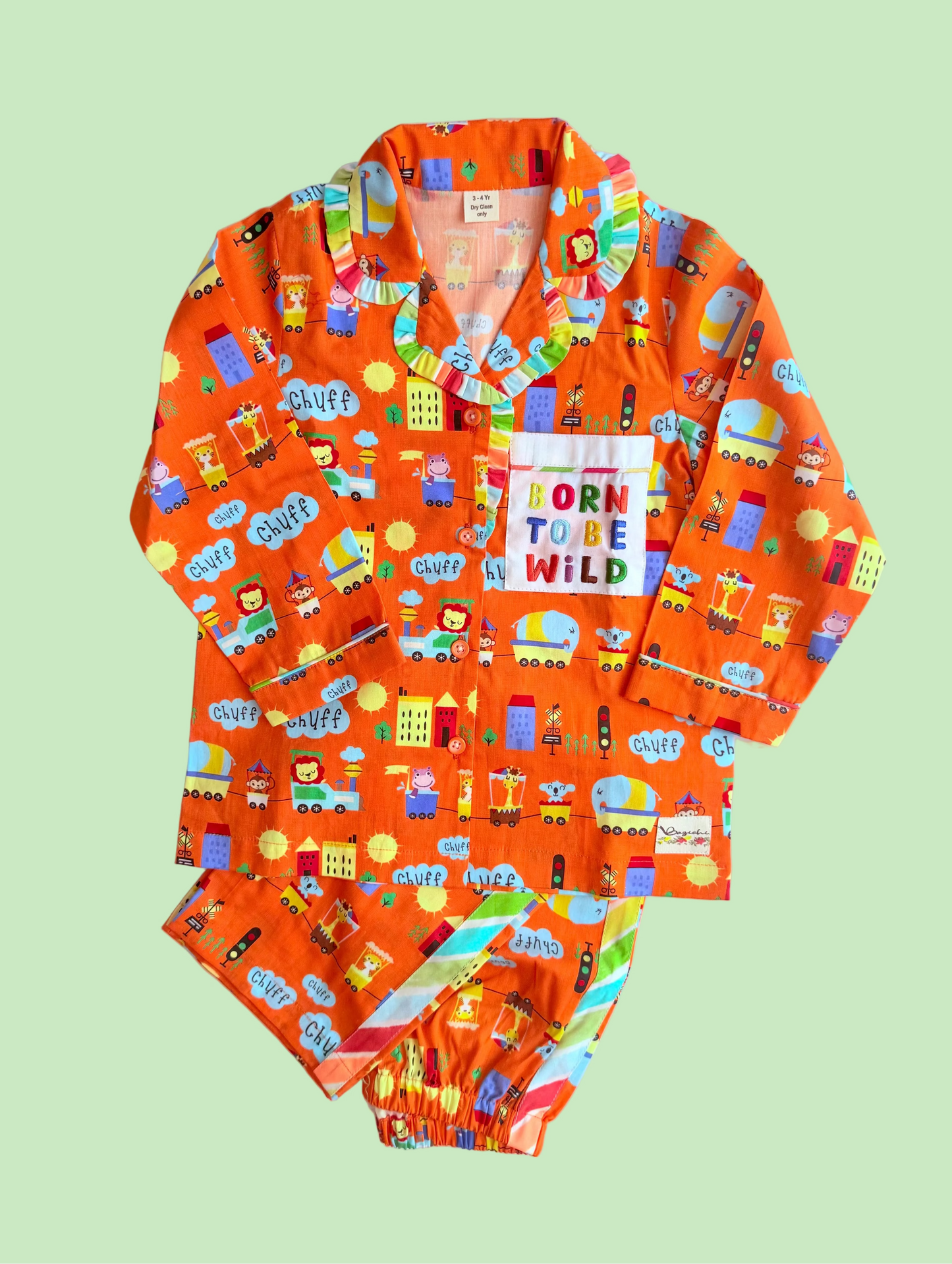 Orange jungle pjs