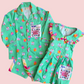 Green cupcake pjs