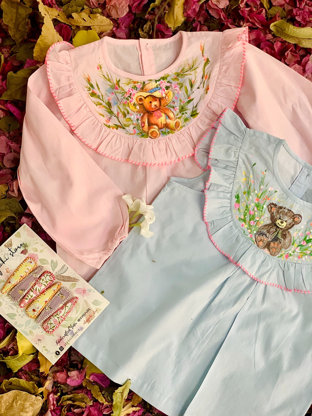 Pink garden party set