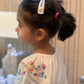 Hand embroidered hair clips for girls