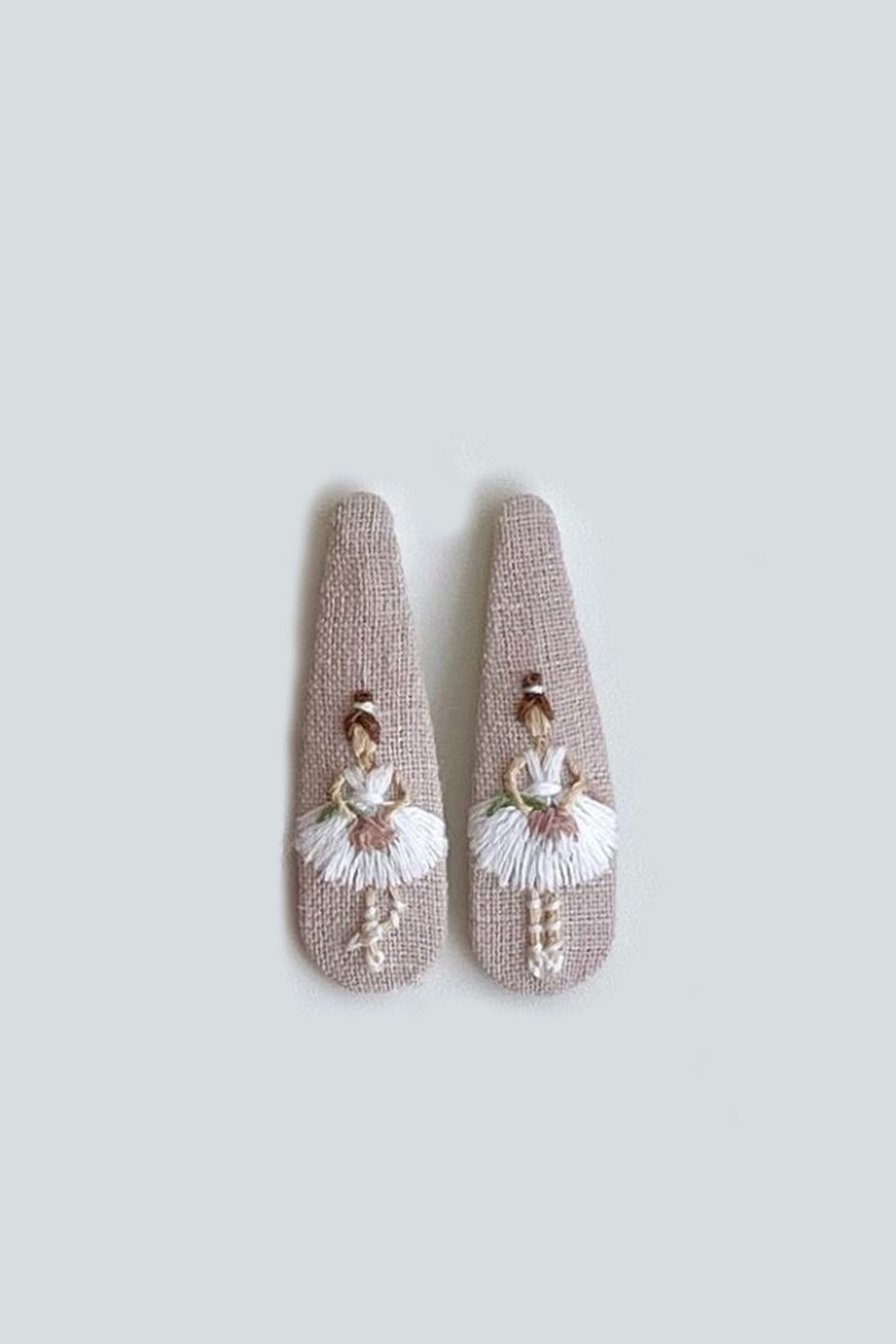 Hand embroidered hair clips for girls